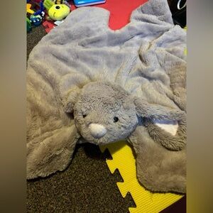 Soft bunny tummy time mat